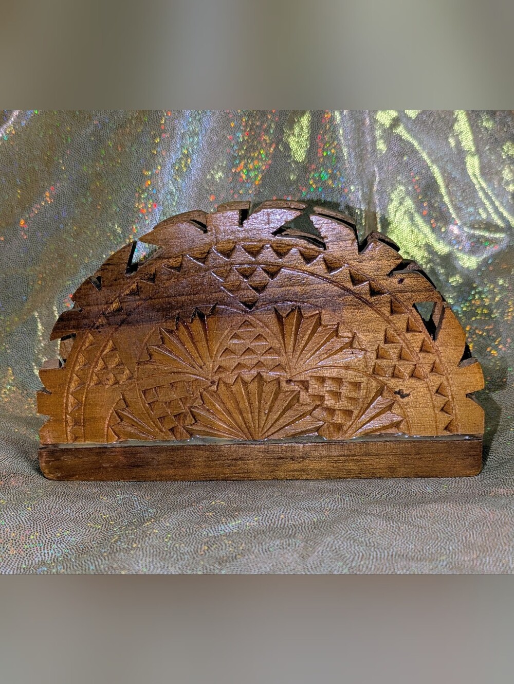 Hand-carved Napkin Holder - Croatia